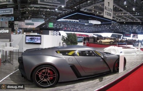Первый российский суперкар Marussia B2 в Женеве 