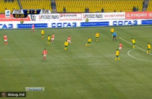 «Спартак» и «Кубань» сыграли вничью в чемпионате России