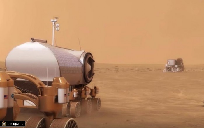 NASA показало строительство колонии на Марсе