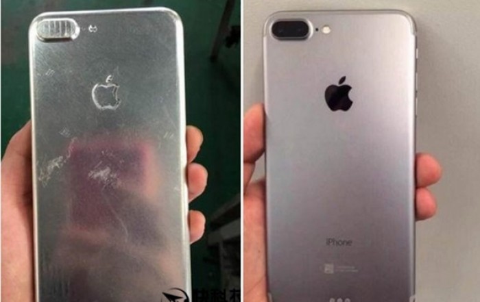 "Слиты" фото производственного макета iPhone 7