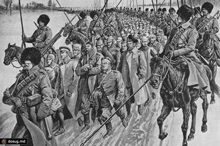 1914. Как русский солдат с лопатой двух немцев в плен взял