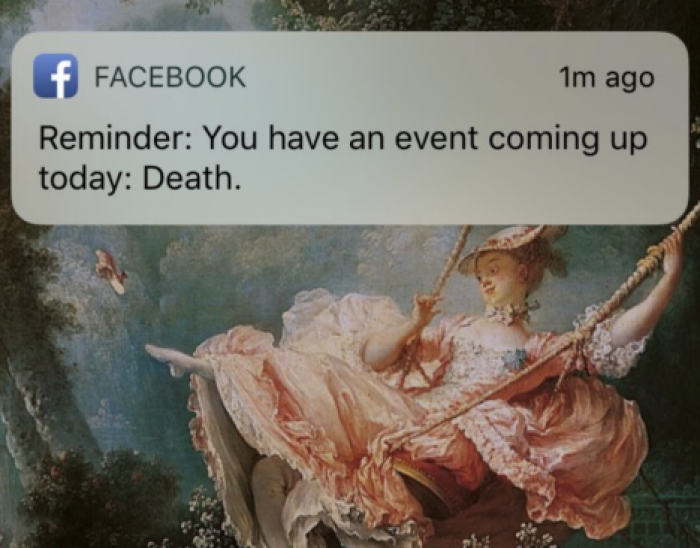 Facebook напугал девушку напоминанием умереть
