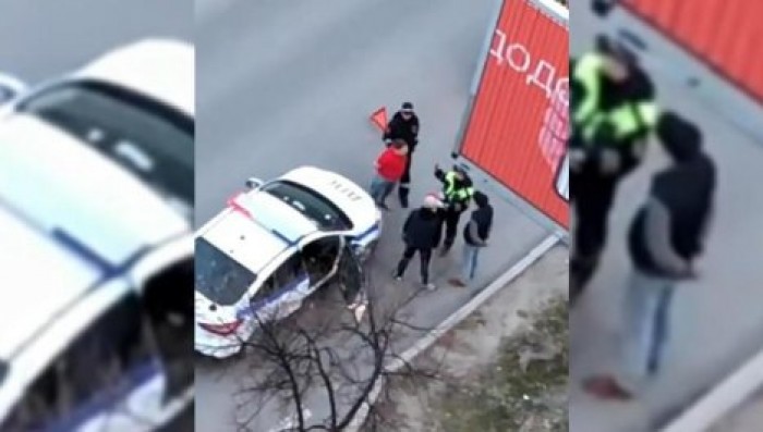 Пьяный водитель без прав ударил в пах инспектора во время оформления ДТП