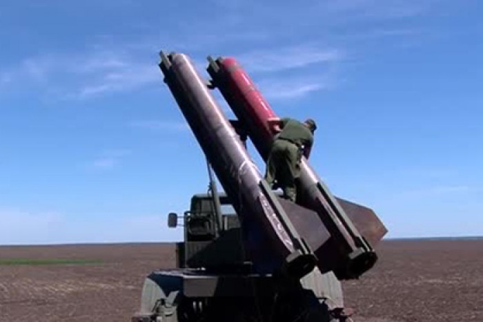 Залп донецких РСЗО «Снежинка» и «Чебурашка» попал на видео