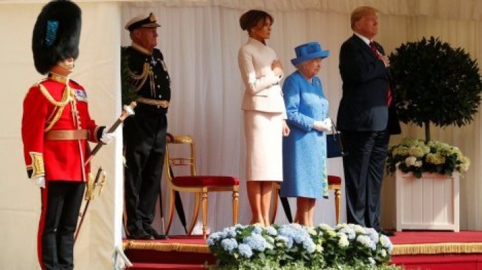 Дональд Трамп впервые встретился с британской королевой