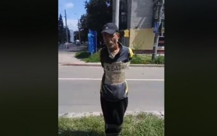 В Чернигове мужчину привязали к столбу
