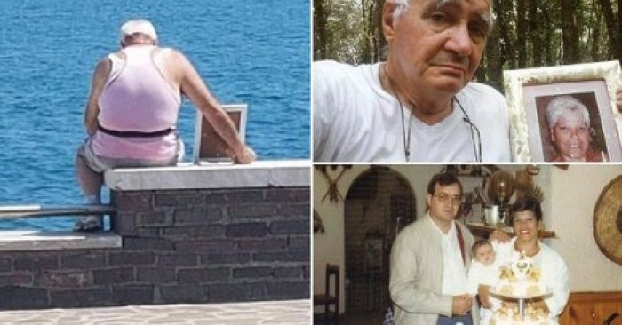 Соцсети растрогали снимки 70‐летнего вдовца с портретом жены