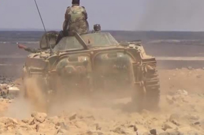 Появилось видео наступления сирийцев на террористов