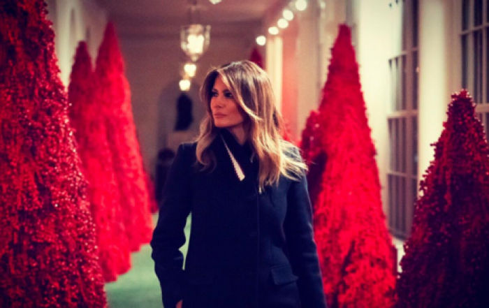 Мелания Трамп украсила Белый дом к Рождеству