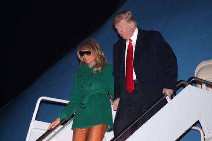 Оптическая иллюзия на штанах Мелании Трамп повеселила пользователей сети