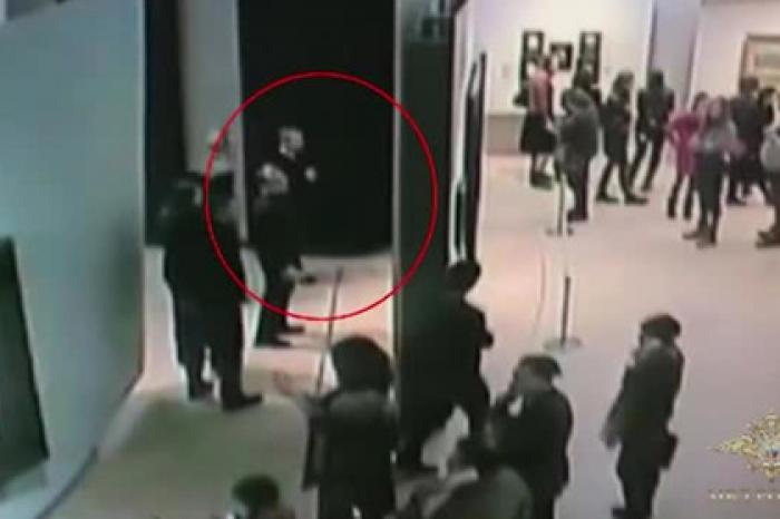 Кража картины Куинджи из Третьяковки попала на видео