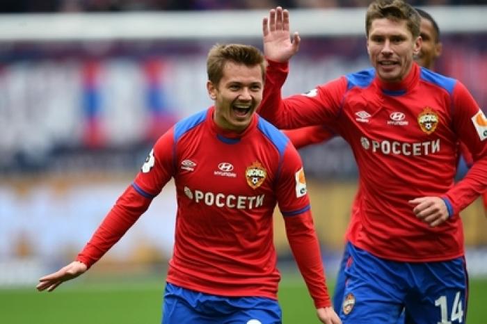 Футболист ЦСКА впервые забил за клуб ударом с центра поля