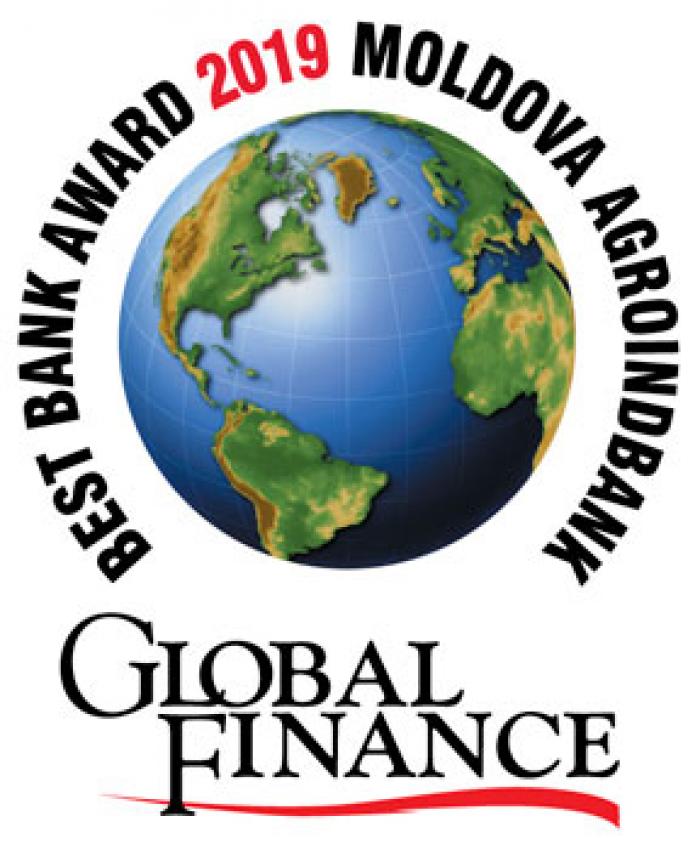 GLOBAL FINANCE: MOLDOVA AGROINDBANK ESTE CEA MAI BUNĂ BANCĂ DIN MOLDOVA