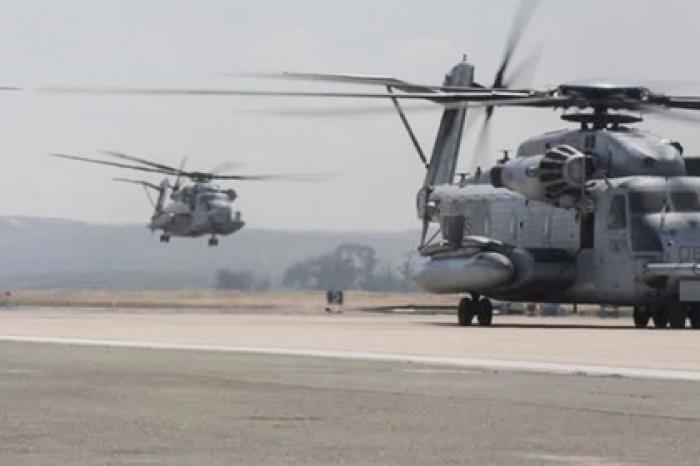 24 конвертоплана V-22 выполнили «Слоновью прогулку»
