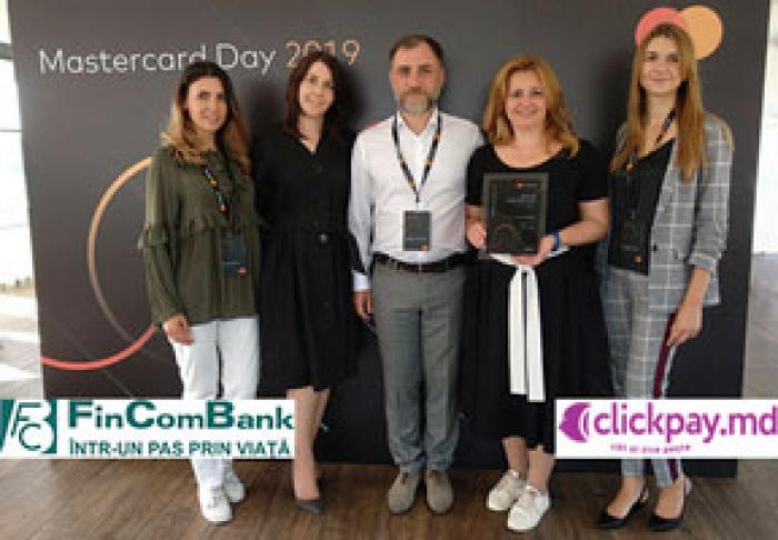 FINCOMBANK S.A.A FOST ONORATĂ DE CĂTRE MASTERCARD CU DISTINCȚIA«BANCAMONEYSEND 2018»PENTRU IMPLIMENTAREA ȘI PROMOVAREA TRANSFERURILOR INOVATOARE DE LA CARD LA CARD (P2P)