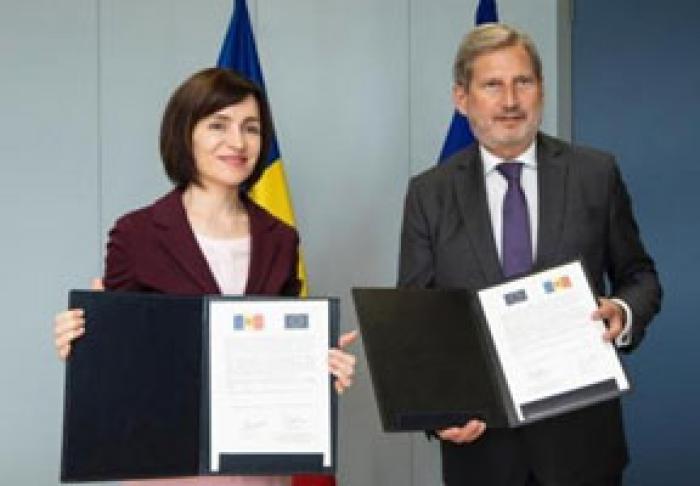 MOLDOVA A SEMNAT ACORDURI DE FINANŢARE CU UNIUNEA EUROPEANĂ PENTRU ACORDAREA GRANTURILOR ÎN SUMĂ DE 40,25 MIL. EURO
