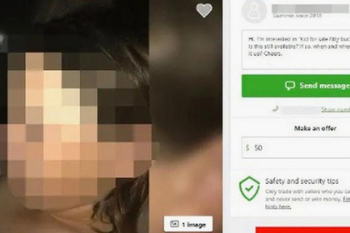 Родители выставили сына на продажу в интернет-магазине