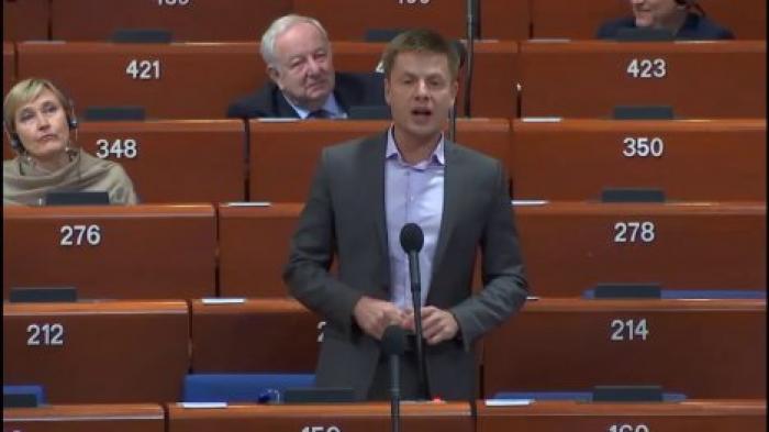 Выступление украинского депутата Алексея Гончаренко произвело фурор в ПАСЕ