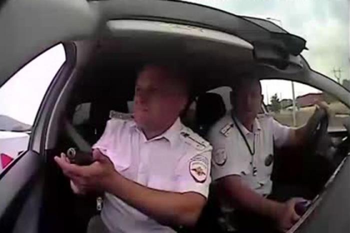 Погоня со стрельбой за угнанной машиной Lada попала на видео