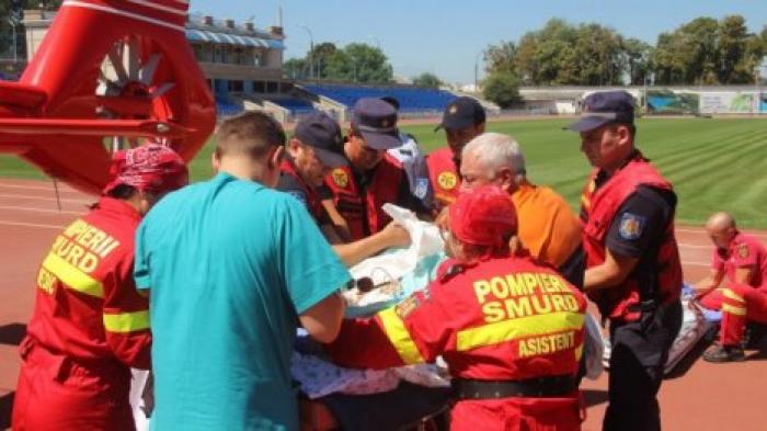Вертолет SMURD доставил пациентку из Глодян в Кишинев