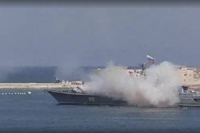Неудачный запуск ракеты в Севастополе попал на видео