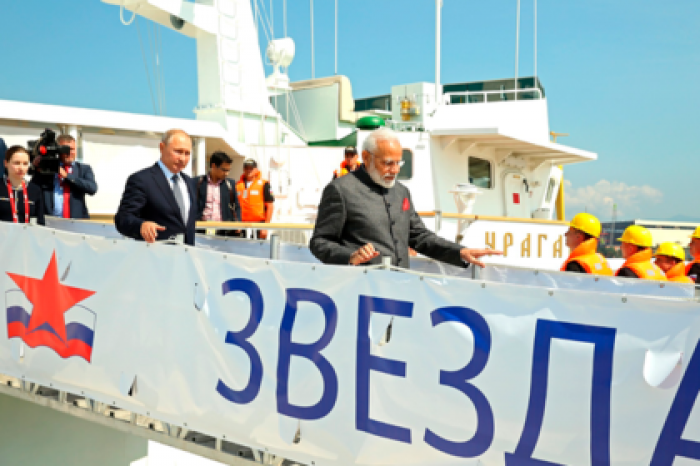 Путин и Моди оценили производство на судостроительном комплексе «Звезда»