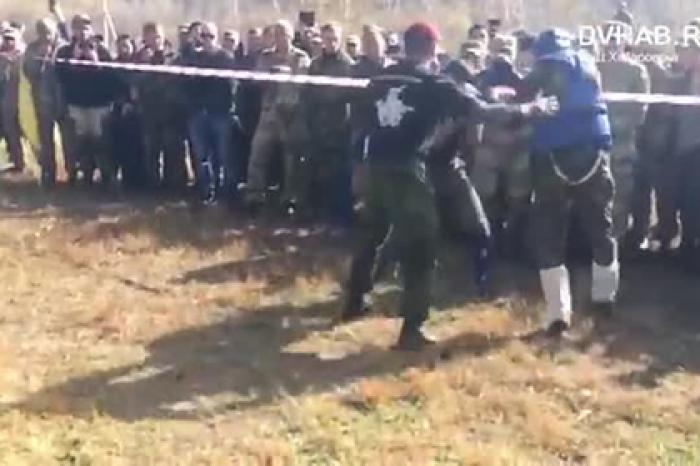 Опубликовано видео смертельного боя росгвардейца на испытании