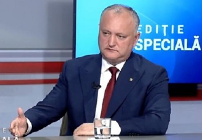 PREŞEDINTELE IGOR DODON PLEDEAZĂ PENTRU MENŢINEREA COALIŢIEI DE GUVERNARE ŞI ÎMPOTRIVA DEMITERII GUVERNULUI
