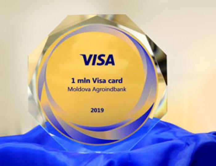 MARELE PREMIU PENTRU 1 000 000 DE CARDURI VISA EMISE I-A REVENIT MAIB