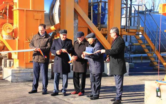 COMPANIA „DROMAS CONS” A PUS ÎN FUNCŢIUNE O NOUĂ UZINĂ, CU CAPACITATEA DE PRODUCERE DE 160 TONE DE ASFALT PE ORĂ