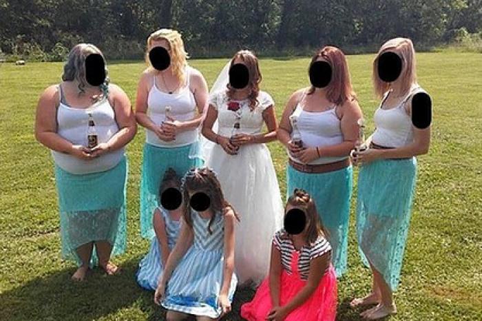 Невесту пристыдили за пивные бутылки на фотографии
