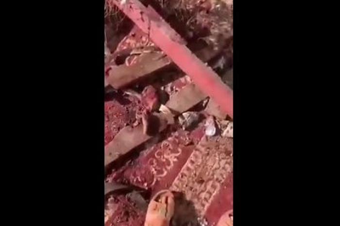 Опубликовано видео с места атаки военного лагеря в Йемене