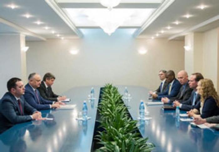 PREŞEDINTELE MOLDOVEI A DISCUTAT CU REPREZENTANŢII DEPARTAMENTULUI DE STAT AL SUA DESPRE COMBATEREA CORUPŢIEI ŞI IMPLEMENTAREA REFORMELOR