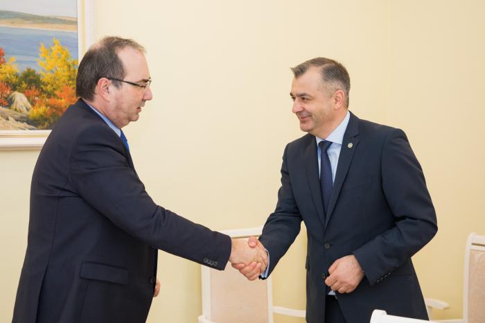 Premierul Chicu s-a întâlnit cu László Diósi, CEO al Mobiasbanca – OTP Group