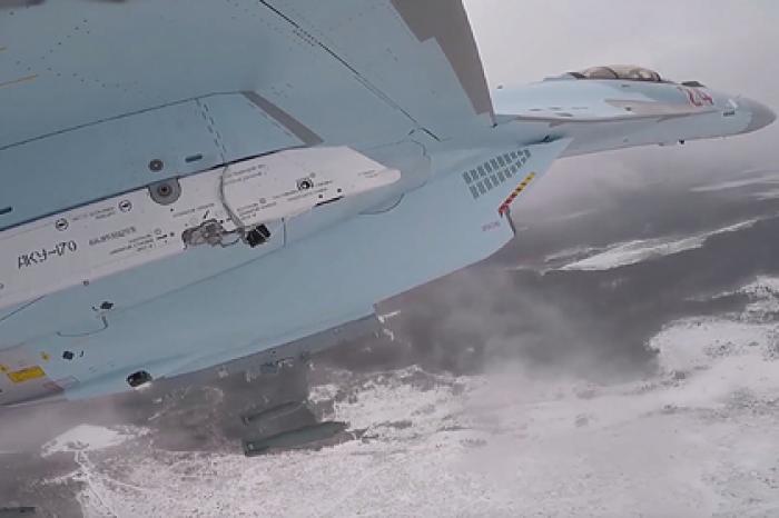 Бомбежку Су-35С показали от первого лица