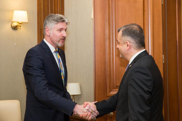Ion Chicu a discutat cu E.S. Uldis Mikuts, Ambasadorul Letoniei