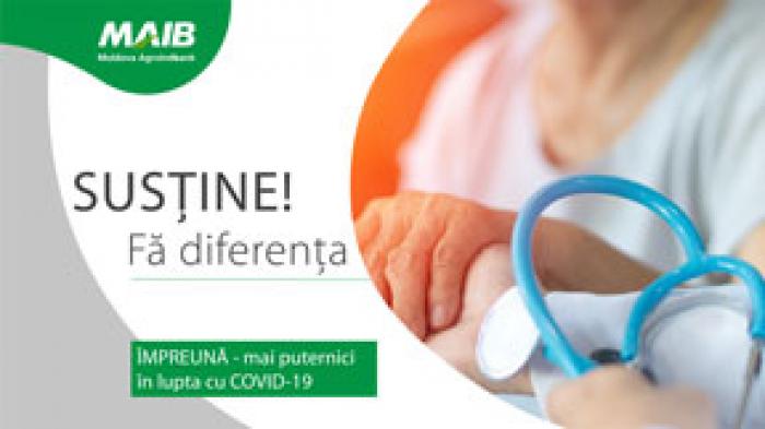 MAIB DONEAZĂ 500 000 LEI SPITALULUI “TOMA CIORBĂ” PENTRU A-L SUSŢINE ÎN LUPTA CU COVID-19