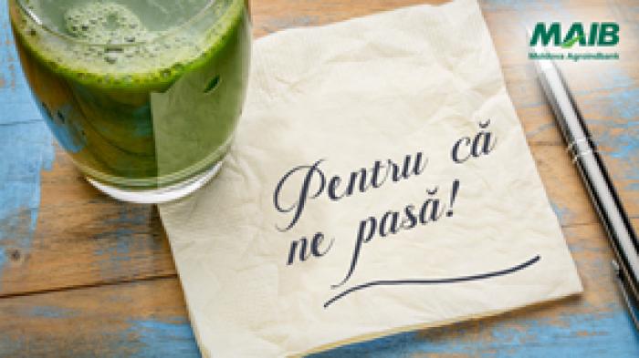 MOLDOVA AGROINDBANK: PENTRU CĂ NE PASĂ DE SĂNĂTATEA TA!
