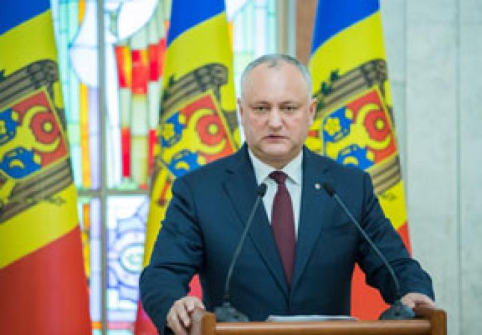 PREŞEDINTELE IGOR DODON A ACORDAT UNOR ŞEFI AI STRUCTURILOR DE FORŢĂ GRADUL DE GENERAL