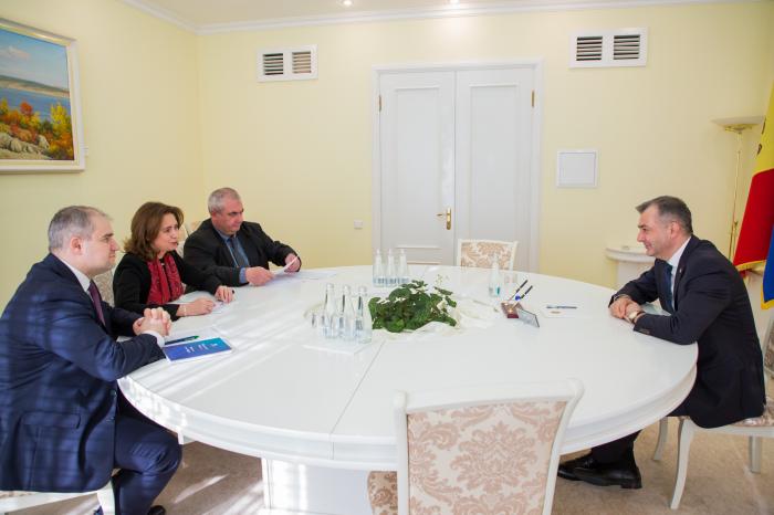 Premierul Chicu s-a întâlnit cu Angela Sax, șefa biroului Băncii Europene pentru Reconstrucție și Dezvoltare din Republica Moldova