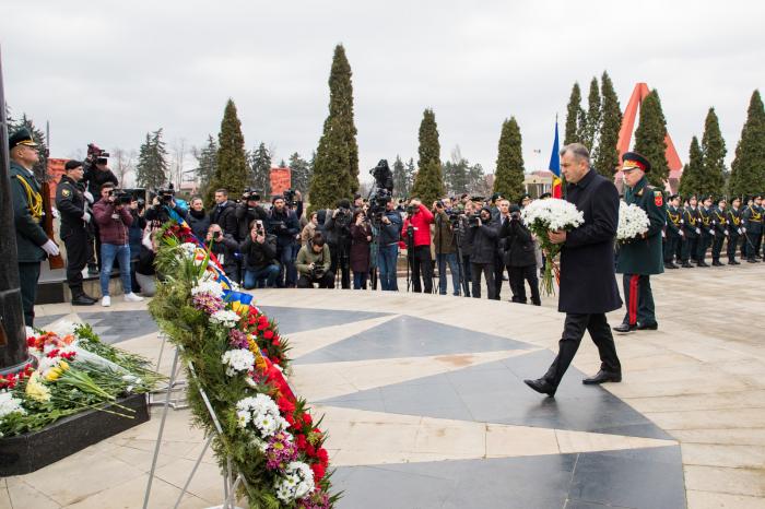 Premierul Ion Chicu a participat la evenimentul de comemorare a eroilor căzuți în războiul de pe Nistru