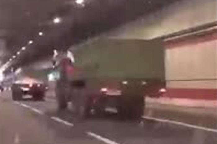 Российская военная колонна в Риме попала на видео