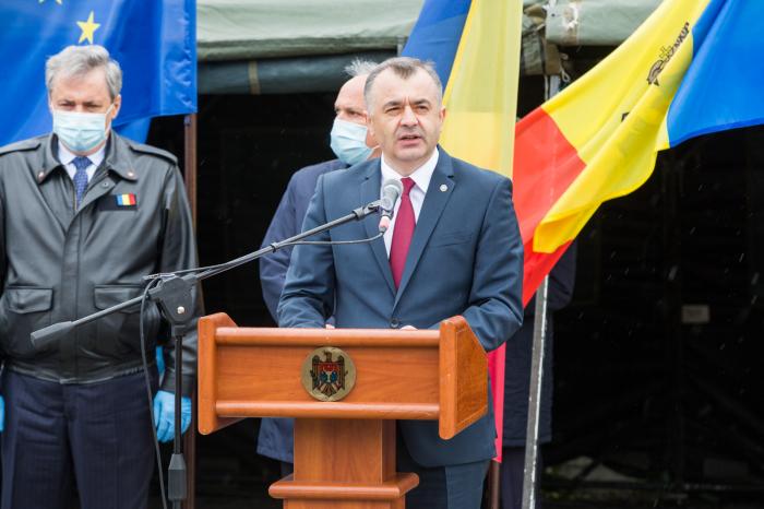 Ion Chicu a salutat convoiul umanitar din România
