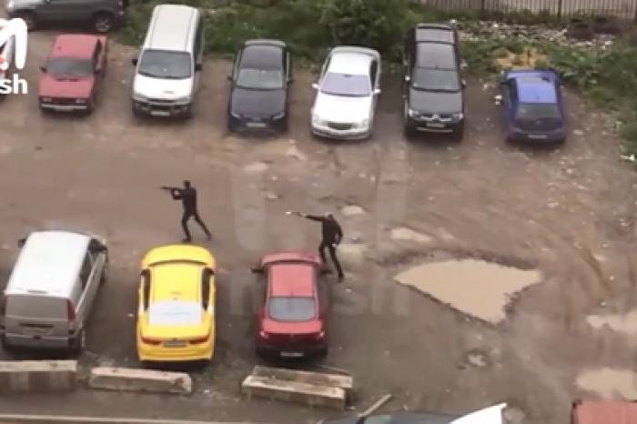 Перестрелка у жилого комплекса на Каширском шоссе попала на видео