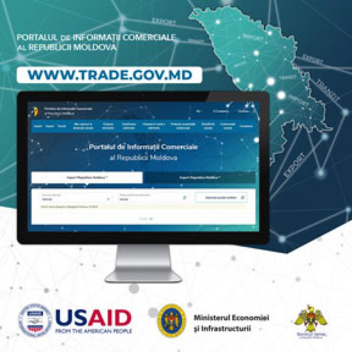 PREMIERĂ: LANSAREA PORTALULUI DE INFORMAŢII COMERCIALE AL REPUBLICII MOLDOVA WWW.TRADE.GOV.MD