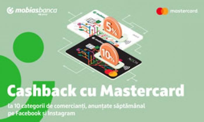 CASHBACK CU MOBIASBANCA ȘI MASTERCARD