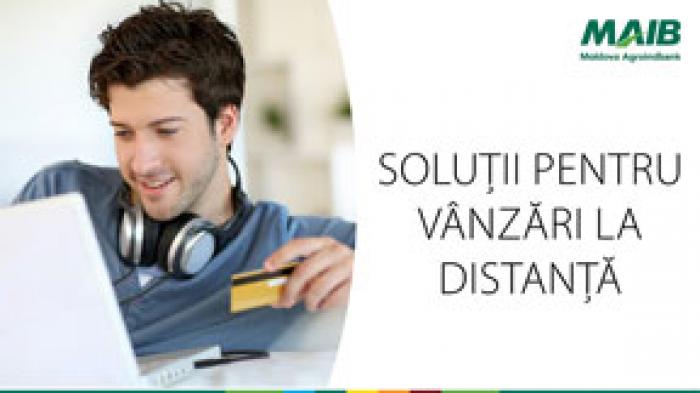 OFERĂ-LE CLIENŢILOR TĂI POSIBILITATEA DE A PLĂTI ONLINE ŞI CU CARDUL. OPTEAZĂ PENTRU SOLUŢIILE ELECTRONICE DE LA MAIB