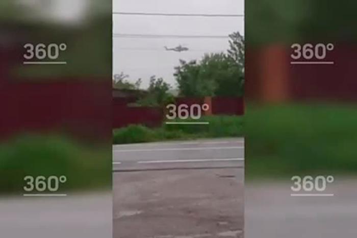 Появилось видео экстренной посадки вертолета Ми-38 в Подмосковье