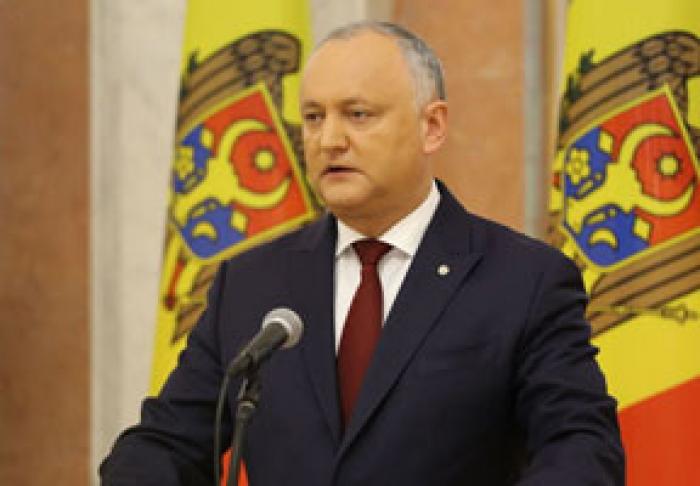 ​PREŞEDINTELE IGOR DODON SUSŢINE CĂ "MOLDOVA ESTE ÎN PRAGUL UNEI CRIZE POLITICE"