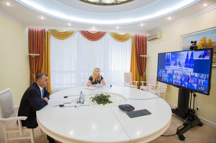 Премьер-министр участвовал в видеоконференции лидеров "Восточного партнерства"